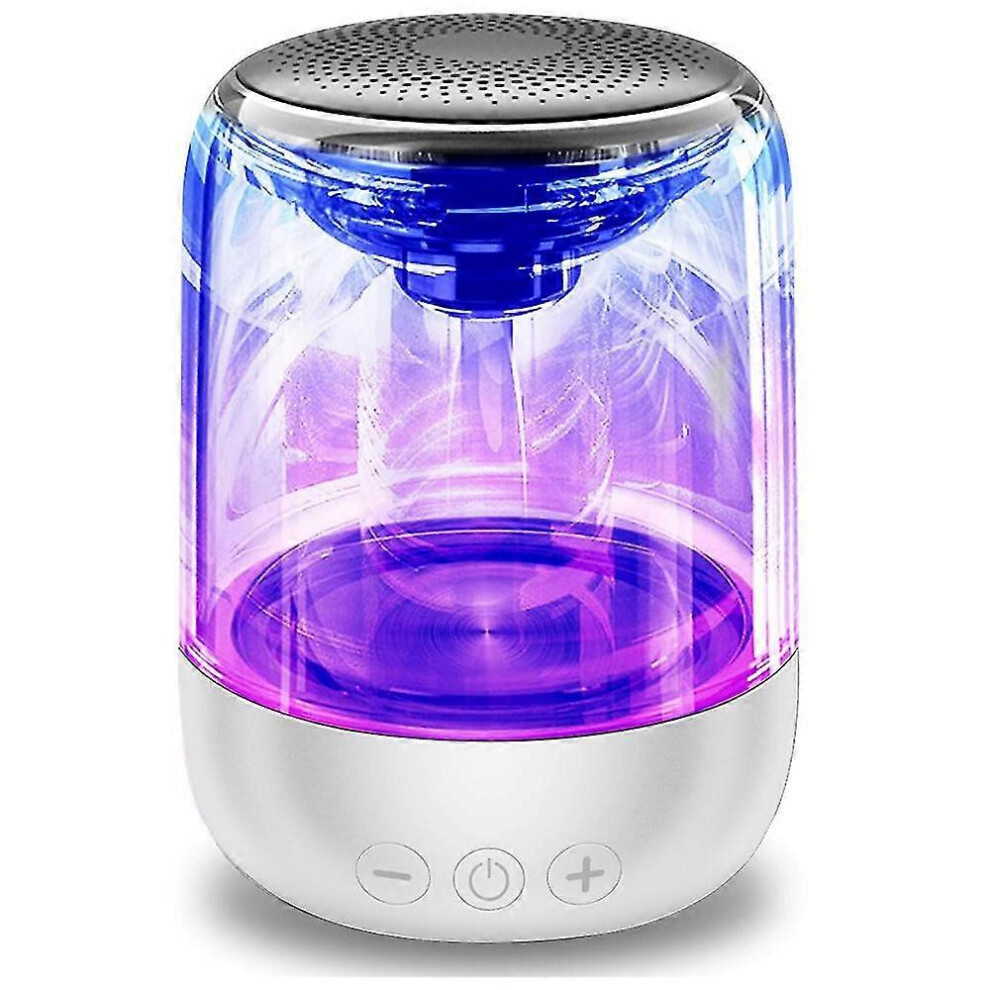 Bluetooth Portable Speaker Bluetooth 5.0 7-Color Lighting Effects Tws Stereo White 6901508000742