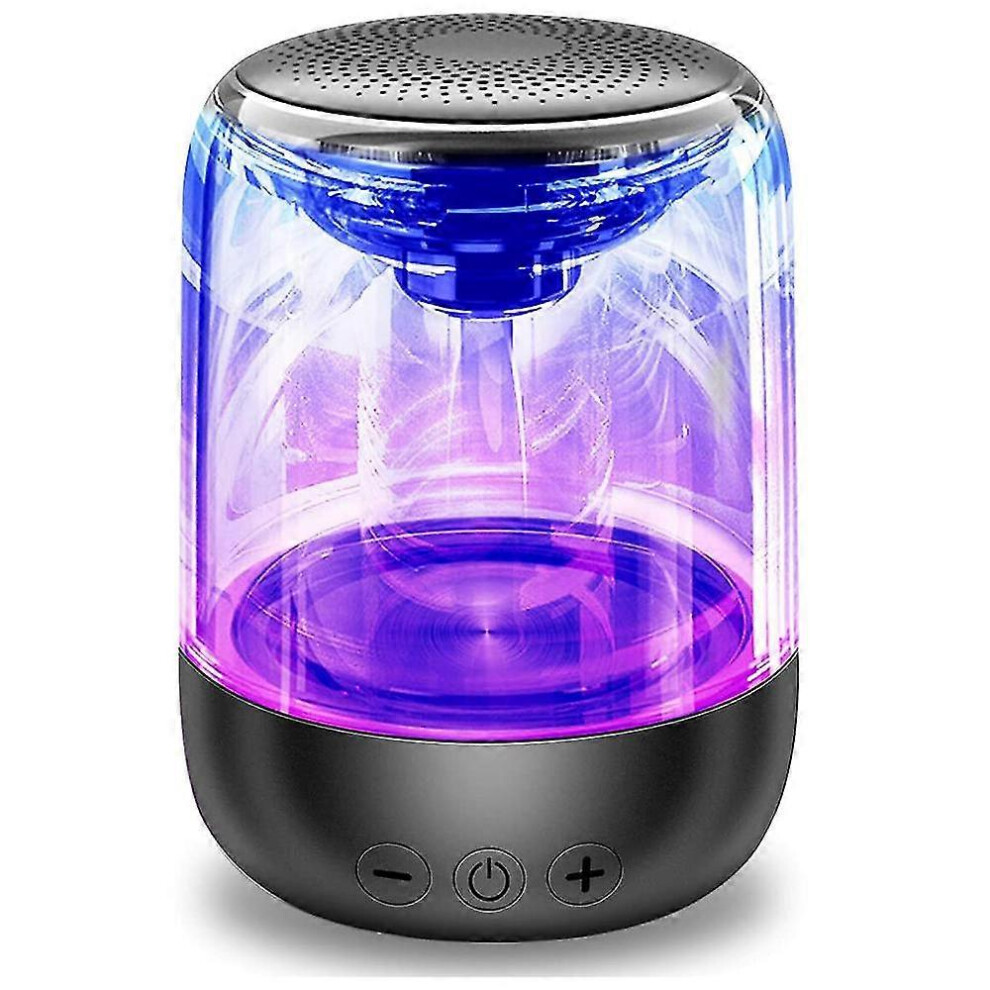 Bluetooth Portable Speaker Bluetooth 5.0 7-Color Lighting Effects Tws Stereo Black 6901508000735