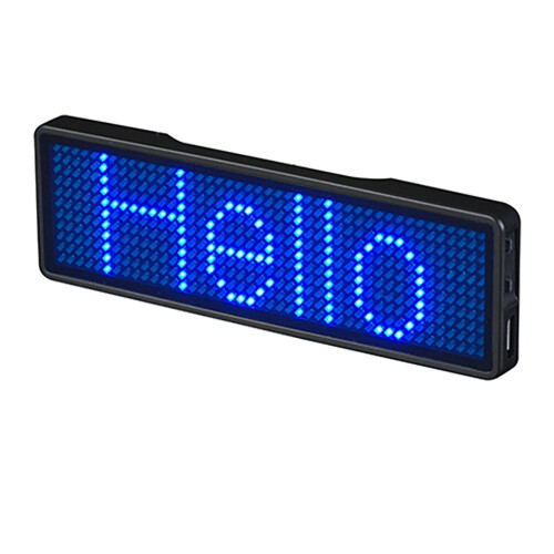 LED-Display, 93*23mm (Blau), Bluetooth DIY programmierbares Scrollsubtitle