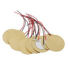 Piezo-elektrische elementen, 35mm 10 stuks met draden, koperen piezo-elektrische zoemerplaten DIY-accessoires