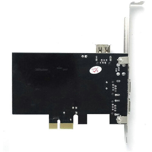 Placa PCIe Firewire Preta Compatível com IEEE 1394 Suporta Windows 10 e Mac OS 1