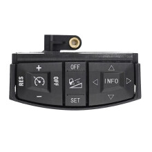 Pomello di interruttore a multi-controllo per volante, adatto per serie Scania P G R T F K, materiale ABS nero