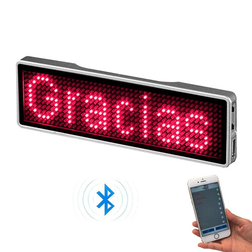 LED-Display, 93*23mm (Blau), Bluetooth DIY programmierbares Scrollsubtitle 2