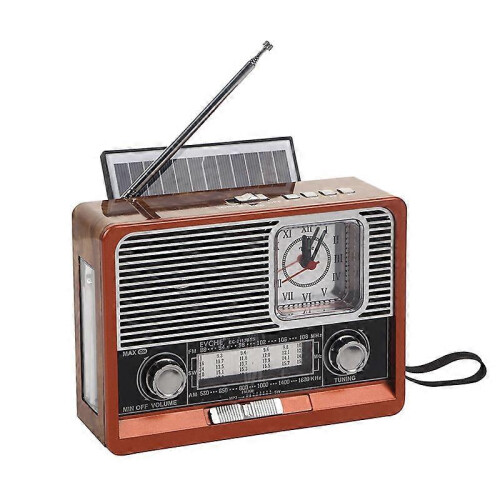 Πορτατικός Ρετρο Ραδιόφωνο AM FM Σ Корτίνου με Σύνδεση Bluetooth και Φάρο LED