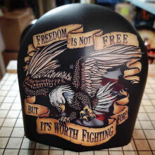 Custodia per campanello/clacson di motocicletta per Harley con decorazione a teschio stile gotico