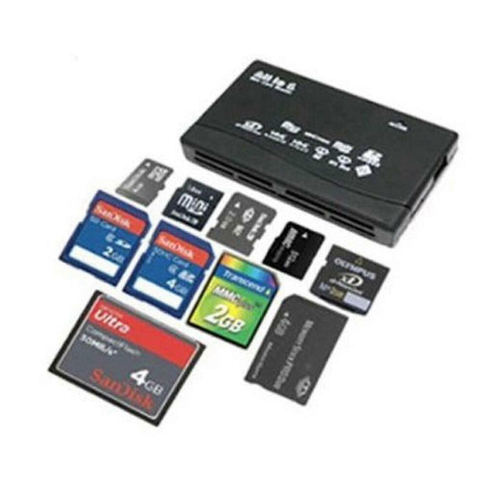 All-In-One Card Reader, Usb 2.0, Compatible With Cf/Sd/Tf/Ms/Mmc/Xd Memory Cards 6901508001909