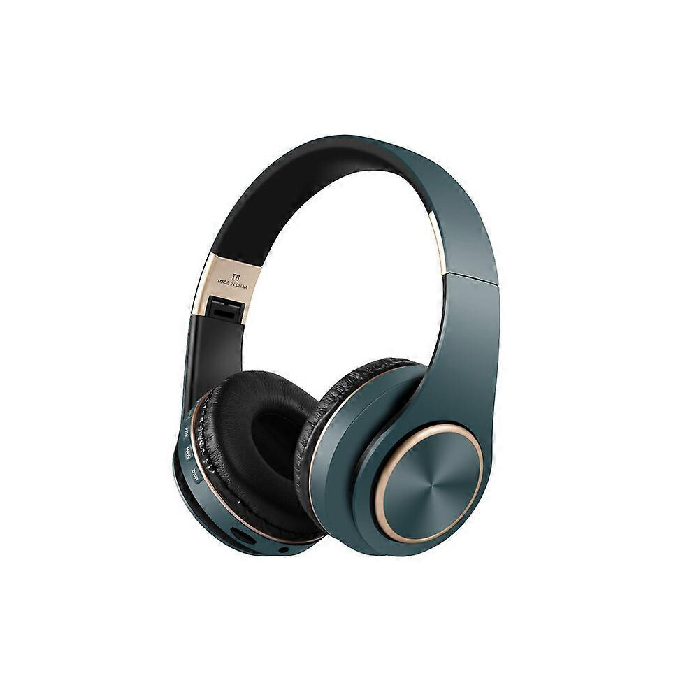 Tooth Headphones T8 Foldable Noise Cancelling Wired Blue 6901508002821