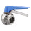 Válvula Butterfly 1,5 Polegadas Tipo Clamp Aço Inox 304 13 Marchas Prata 4