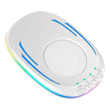 Mouse Jiggler, Plastica Bianca, Anti-Dormiente a Tempo Silenzioso con Luce a Respirazione
