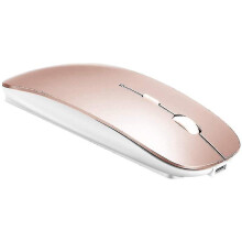 Wireless Bluetooth-Maus Roségold kompatibel mit MacBook Pro Air iPad Laptop 450mAh aufladbarer Akku 3 DPI-Einstellungen