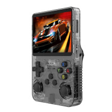 Handheld-Spielkonsole R36S Linux-System 128GB 3,5-Zoll-IPS-Bildschirm 15000+ Spiele Schwarz