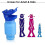 Portable Collapsible Urinal, 2-Pack Unisex, Leakproof and Reusable 3