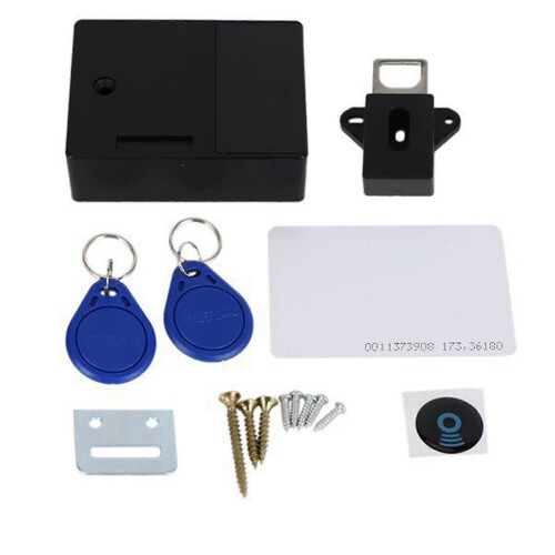 Electronic Cabinet Lock 1 piece ABS material Single and Dual Mode RFID Invisible Drawer Lock 1