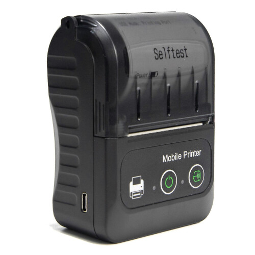Portable Bluetooth Receipt Printer 57mm Width Wireless BT4.0 Compatible with Android iOS 3-Day Battery Life 1