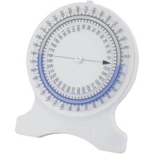 Finger Rehabilitation Goniometer 0-360 Measurement Transparent Cover Easy-to-Read Ergonomic Design