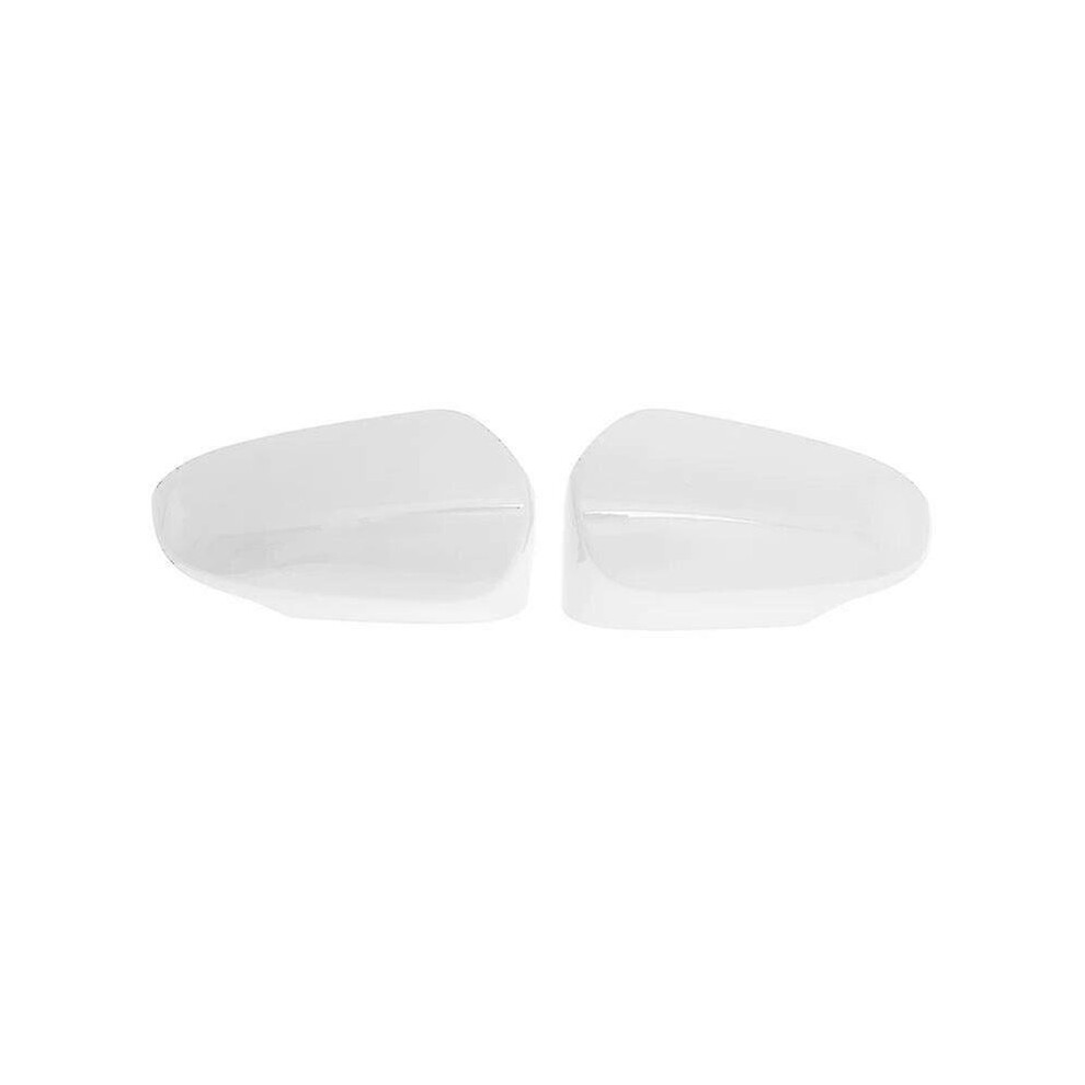 Rearview Mirror Cover, Suitable For Toyota Yaris 2012-2020 Left And Right Pair Abs Material, Scratch-Resistant Protection -P White 6901508005334