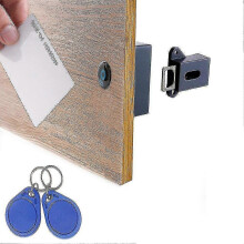 Electronic Cabinet Lock 1 piece ABS material Single and Dual Mode RFID Invisible Drawer Lock