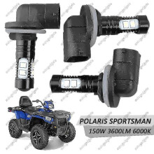 LED Headlight Bulbs, Compatible with Polaris Sportsman 850/800/700/500, 3-Pack 6000K 50W 3600LM
