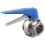 Válvula Butterfly 1,5 Polegadas Tipo Clamp Aço Inox 304 13 Marchas Prata 3