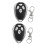 Garage Door Remote Control, 2 Pack 433MHz Rolling Code (Black Silver), Wireless Installation 2