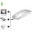 Wireless Bluetooth Mouse for MacBook iPad Laptop 3 Adjustable DPI 450mAh Rechargeable Silver 4