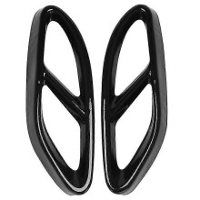 Exhaust Pipe Decorative Covers, Stainless Steel Black 2-Pack for Mercedes W205/W213/GLC/W246/W176, Thickened Protection Easy Installation