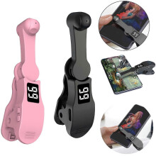 Cliccante automatico mobile, 108 velocità, nero e rosa, compatibile con Android e iOS, silenzioso con display LED