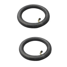 Câmara Interna de Scooter de 8 Polegadas 8X1 1/4 Válvula Curva 2 Pacotes Preto para Bicicleta Pasta Scooter Elétrico