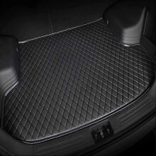 Autoleer Kofferbakmat voor Jeep Compass 2018-2024 Draadbestendig Anti-Slip Waterdicht Zwart normaal
