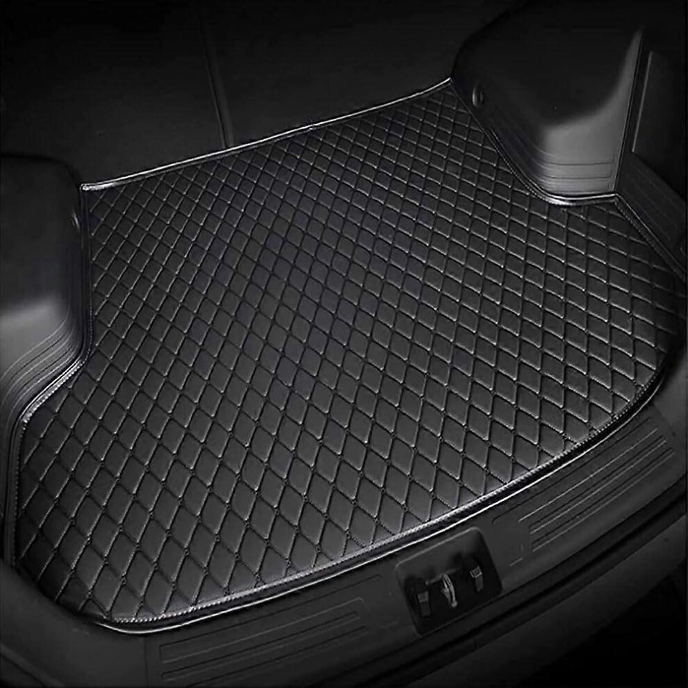 Car Leather Trunk Mat For Jeep Compass 2018-2024 Wear-Resistant Non-Slip Waterproof A Normal Black 6901508008687