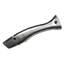 PVC-Bodenmesser Silber 160x45x28MM Aluminiumgriff Delfin-Kurve schneidend