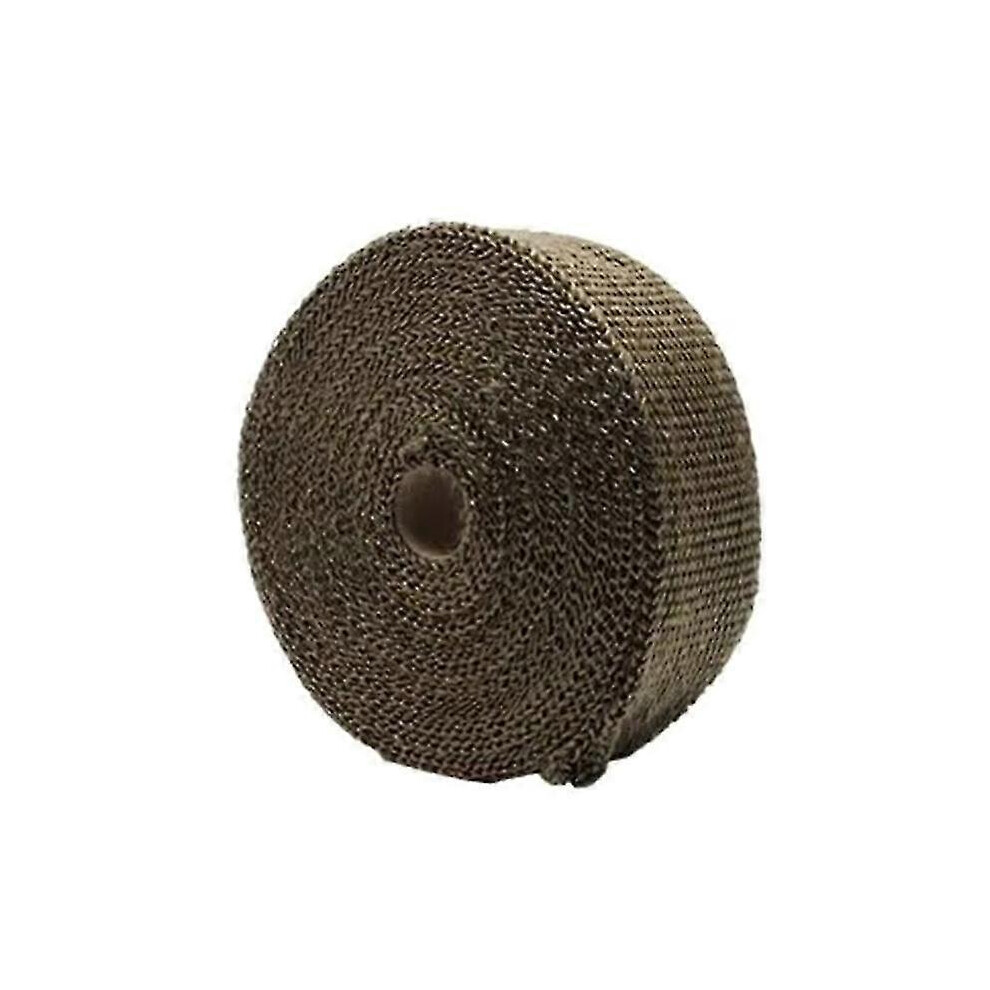 Exhaust Pipe Heat Insulation Tape, Titanium Color, 50Mmx5m, Fiberglass Material Anti-Scalding 6901508009189