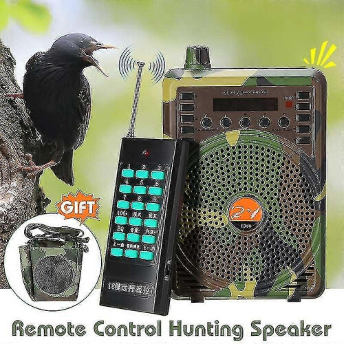 Electronic Bird Caller, E-76 Camouflage 35W, Remote Control MP3 Hunting Speaker 2