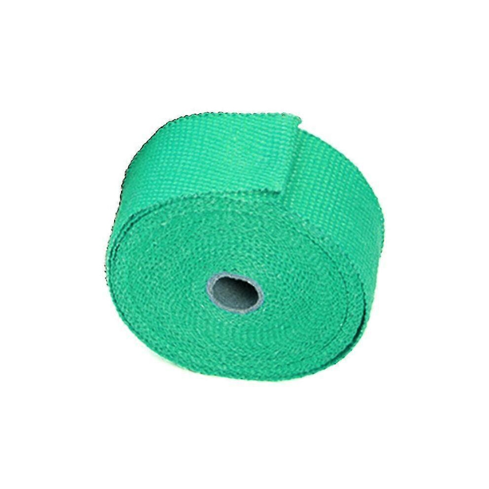 Exhaust Pipe Heat Insulation Tape 50Mmx5m Glass Fiber Material Green 6901508009196
