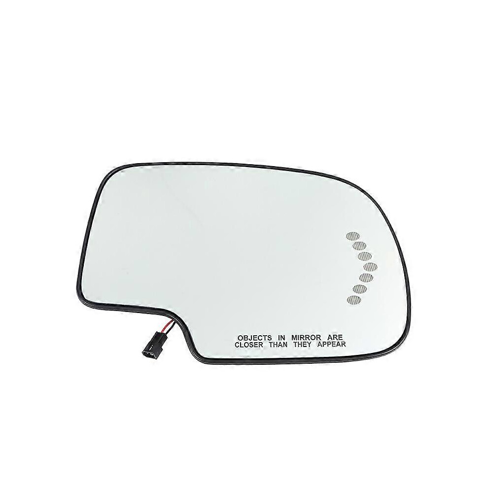 Car Heated Rearview Mirror Glass, 1 Pair (Right), Compatible With Cadillac/Chevrolet, Heated Electric With Turn Signal 6901508007802