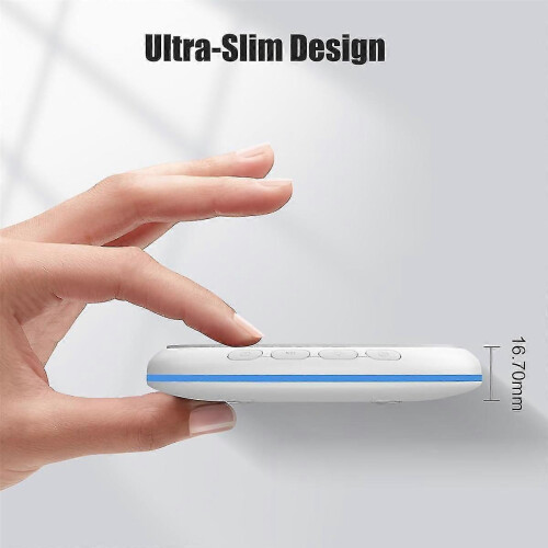 Mouse Jiggler, White Plastic, Timed Mute Anti-Sleep with Breathing Light 1