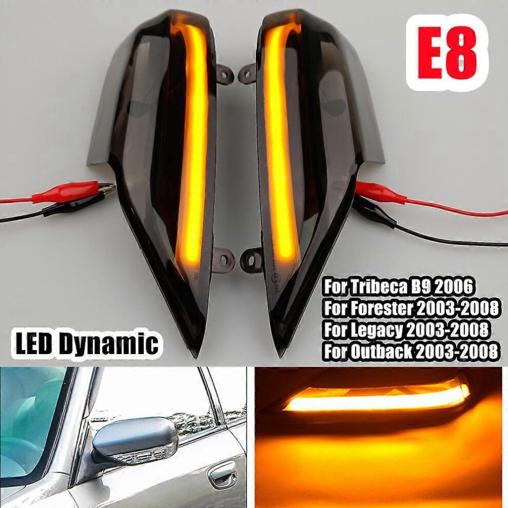 Led Dynamic Turn Signal Suitable For Subaru Forester Outback Legacy 2003-2008, Ip67 Waterproof Flowing Turn Signal Light 6901508009974
