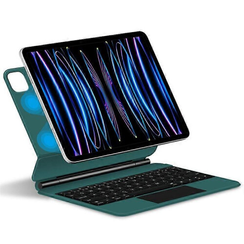 Θήκη Κλειδιού για Tablet για iPad Pro 11/Air με Προβολή Φωτός και Φόρτιση USB-C Πράσινη