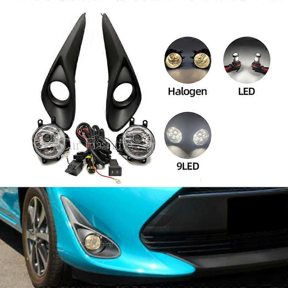 Led Front Bumper Fog Assembly, Compatible With Toyota Aqua Prius 12V, Ip67 Waterproof 50000 Hours Lifespan Light 6901508010659