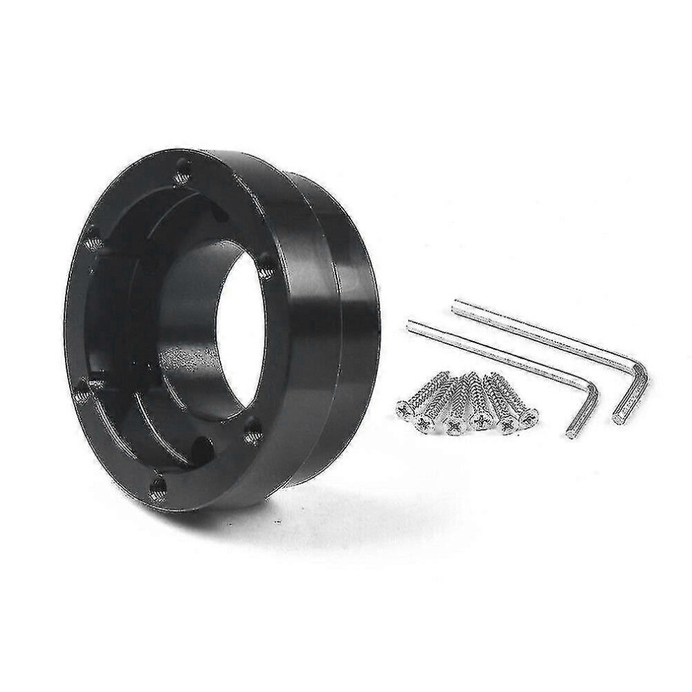 Steering Wheel Adapter Plate Compatible With Logitech G29 G920 G923 70Mm Pcd Cnc Machined Black 6901508010147