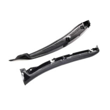 Voorruitwisserdeflector Trimstrips, 1 paar geschikt voor Mercedes-Benz E-Klasse W210 1996-2003, directe vervanging in zwart plastic