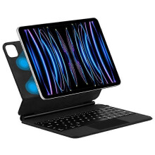 Capa de Teclado para Tablet iPad Pro 11/Air com Iluminação por Touch e Carregamento USB-C Preto