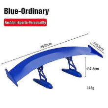 Carbonvezelspoiler voor auto, FG05-30cm, verstelbaar hoek, geen boormachine nodig, blauw gewone