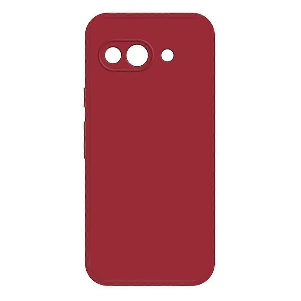 Liquid Silicone Phone Case For Google Pixel 9A Dark Wear Resistant Scratch Proof And Easy To Carry Red 6901508012820