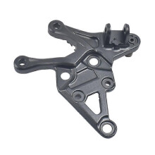 Staffa per appoggiapiedi per moto Kawasaki Z900 2017-2023 in alluminio nero lato destro