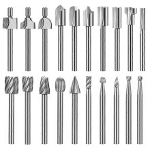 Carving Freesmachineerset, 20-delig (24, Hoge Snelheid Staal), 1/8 Inch Hoge Snelheid Staal voor Houtbeitsen