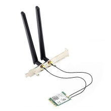 Placa de Rede Sem Fio Compatível com ISUS/Terransforce/Hasee WiFi 6E Bluetooth 5.2 Preto+Verde