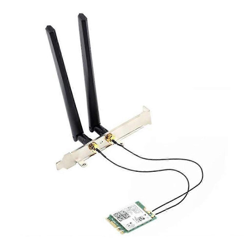 Placa de Rede Sem Fio Compatível com ISUS/Terransforce/Hasee WiFi 6E Bluetooth 5.2 Preto+Verde