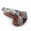 Bicycle Saddle Leather Material Dark Brown Vintage Spring Shock Absorption 2