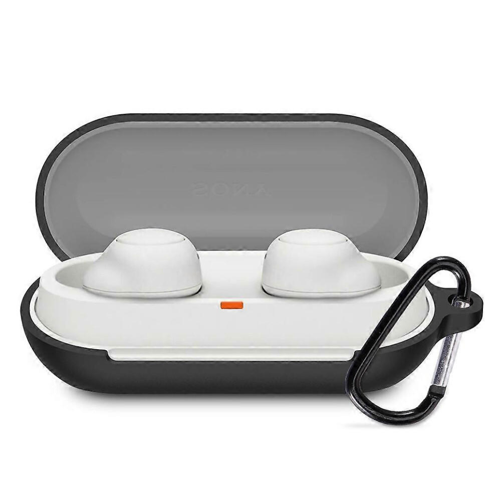 Headphone Case Cover For Wf-C500 Waterproof Shockproof Silicone Washable Black 6901508016798